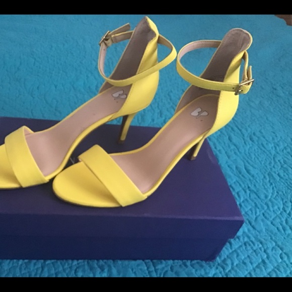 BP from Nordstrom’s beautiful yellow ankle strap sandals, new no box no tags. - Picture 2 of 6